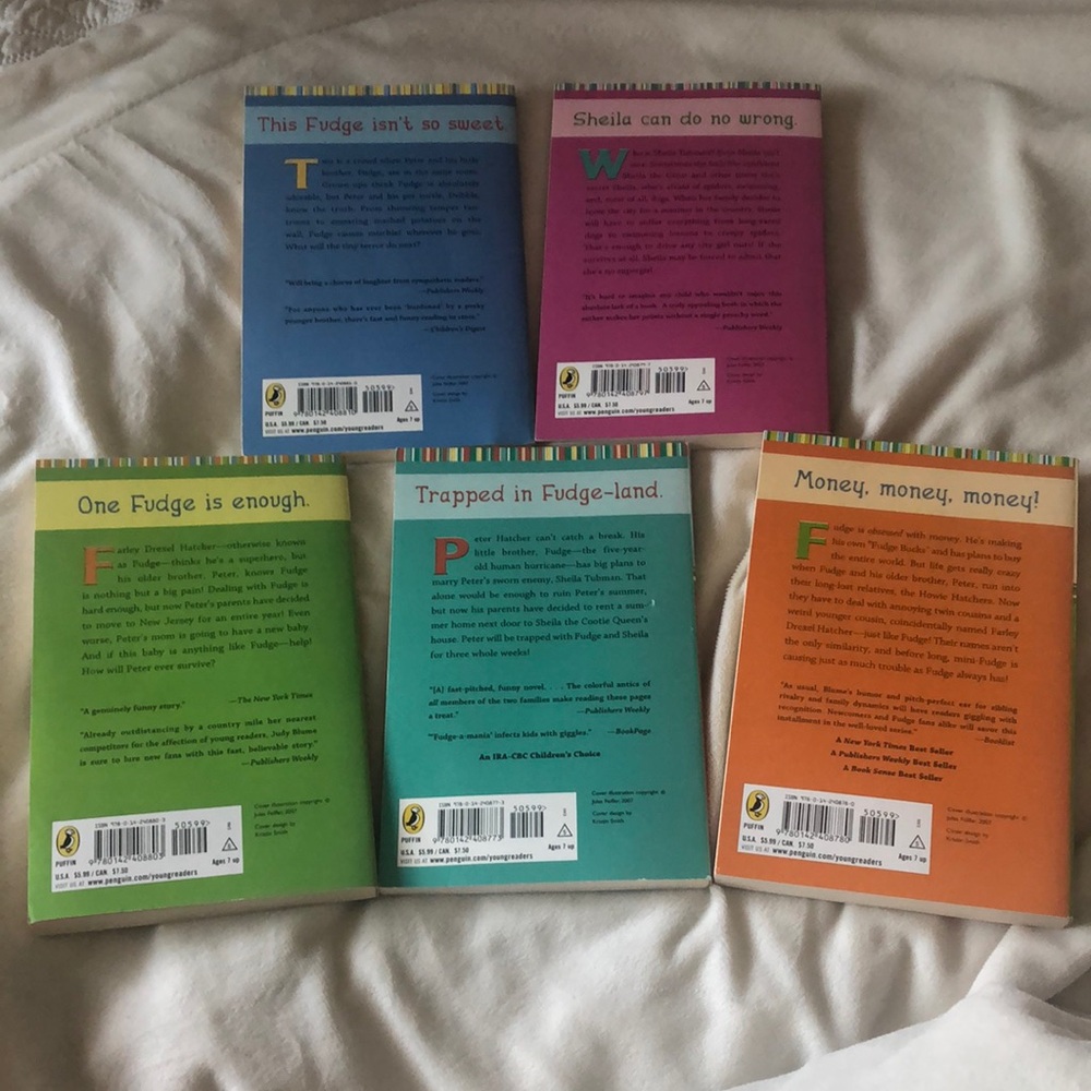 JUDY BLUME Complete Fudge Book Set - Picture 9 of 10